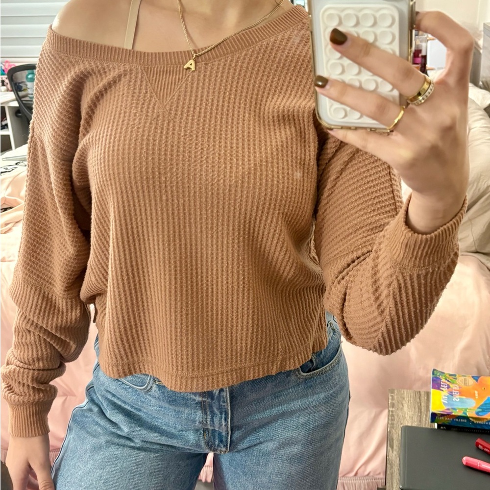 AEROPOSTALE TAN SWEATER 🧸✨